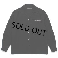 WACKO MARIA/50'S OPEN COLLAR SHIRT（BLACK）［50'Sオープンカラーシャツ-24秋冬］