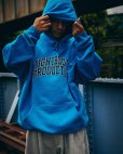 画像2: 【30%OFF】TIGHTBOOTH/COLLEGE HOODED SWEAT SHIRT（Blue）［プルオーバーパーカー-24秋冬］ (2)