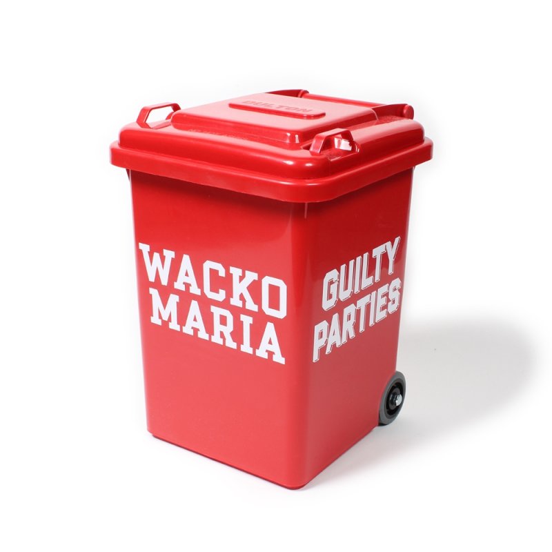 画像1: WACKO MARIA/TRASH CAN（SMALL）（RED）［トラッシュカン-24秋冬］