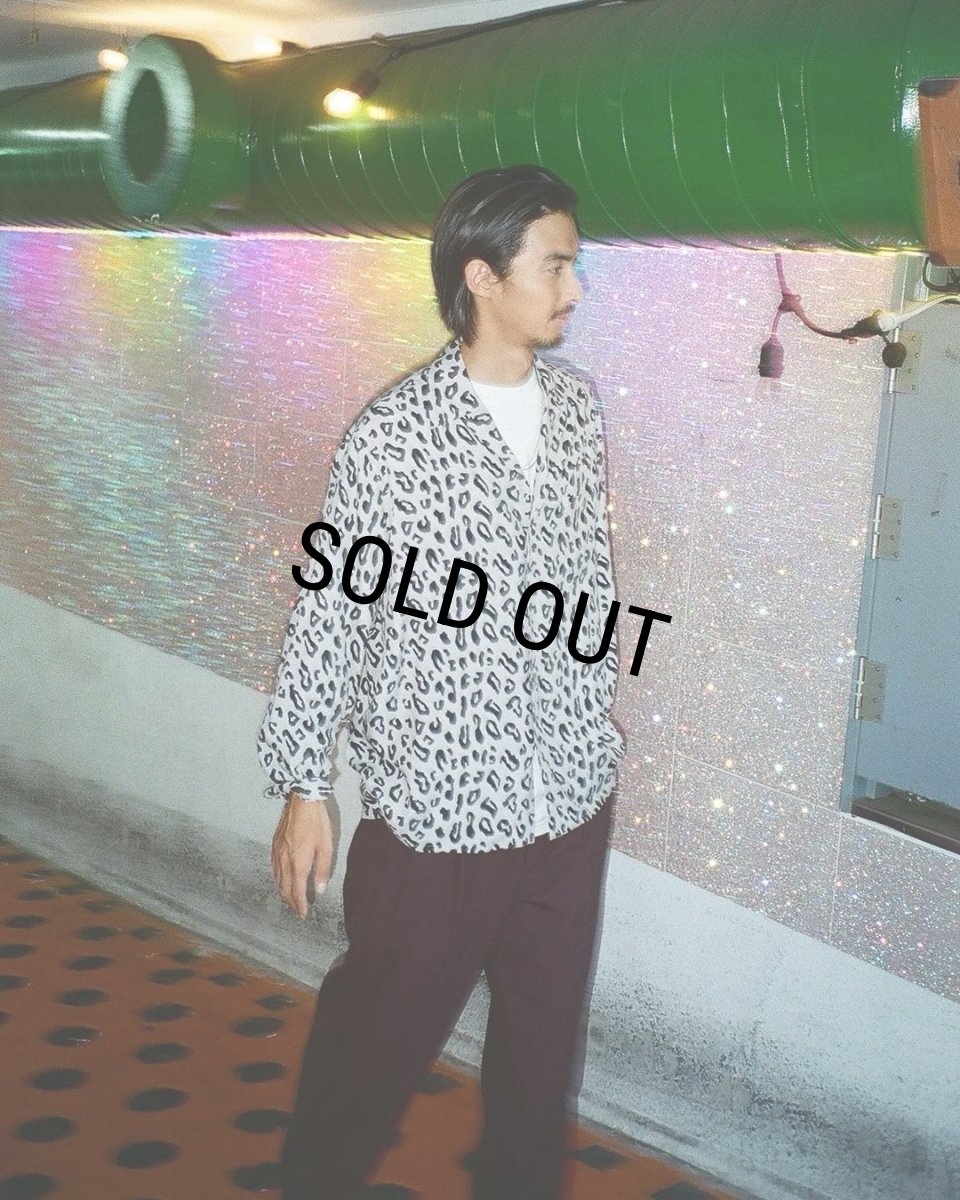画像2: WACKO MARIA/LEOPARD HAWAIIAN SHIRT（PURPLE）［レオパードハワイアンシャツ-24秋冬］ (2)