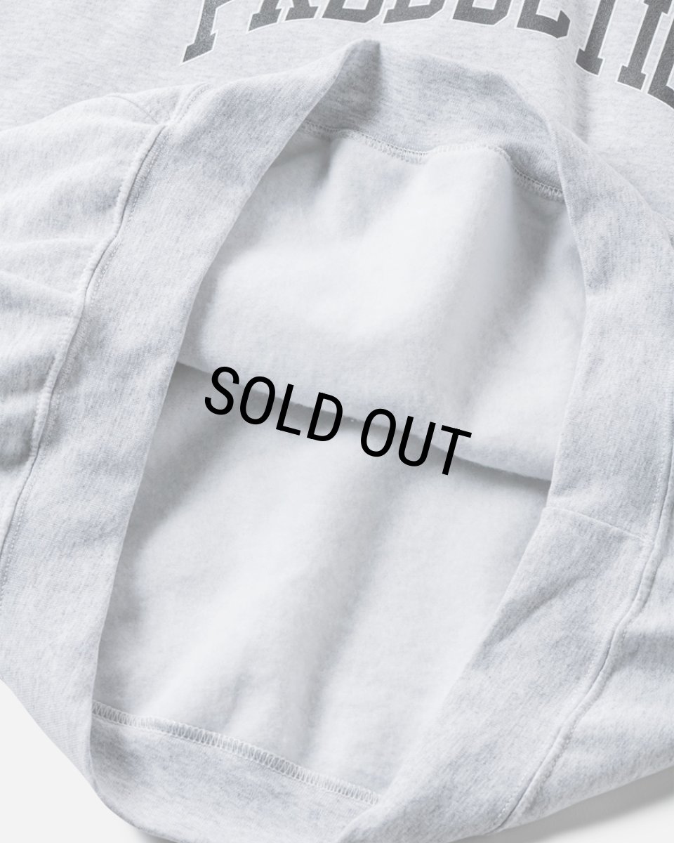 画像4: 【30%OFF】TIGHTBOOTH/COLLEGE HOODED SWEAT SHIRT（Ash）［プルオーバーパーカー-24秋冬］ (4)