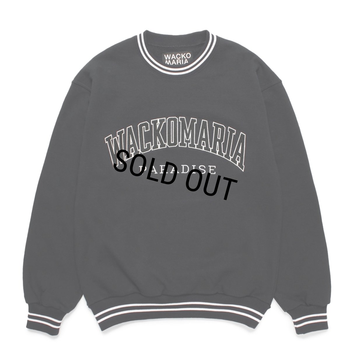 画像1: WACKO MARIA/HEAVY WEIGHT SWEAT SHIRT（BLACK）［クルーネックスウェット-24秋冬］ (1)