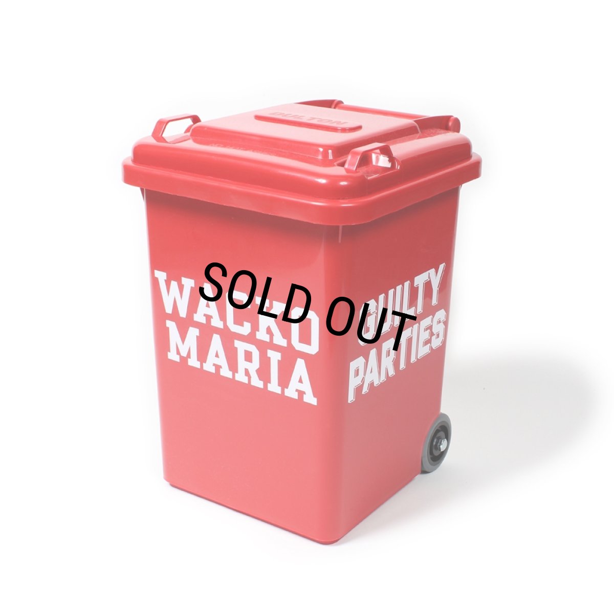 画像1: WACKO MARIA/TRASH CAN（SMALL）（RED）［トラッシュカン-24秋冬］ (1)