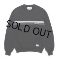 WACKO MARIA/MIDDLE WEIGHT SWEAT SHIRT（BLACK）［クルーネックスウェット-24秋冬］