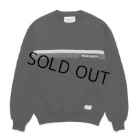 WACKO MARIA/MIDDLE WEIGHT SWEAT SHIRT（BLACK）［クルーネックスウェット-24秋冬］