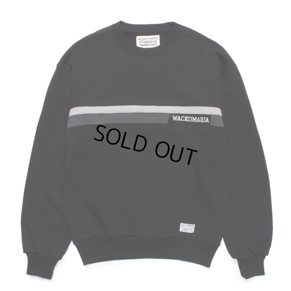 画像1: WACKO MARIA/MIDDLE WEIGHT SWEAT SHIRT（BLACK）［クルーネックスウェット-24秋冬］