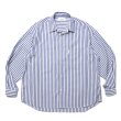 COOTIE PRODUCTIONS/Stripe Broad L/S Shirt（NAVY
