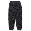 【30%OFF】CALEE/ZEBRA PATTERN SWEAT RELAX PANTS（BLACK/CHARCOAL）［ゼブラスウェットパンツ-24秋冬］