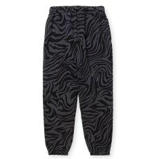 画像1: 【30%OFF】CALEE/ZEBRA PATTERN SWEAT RELAX PANTS（BLACK/CHARCOAL）［ゼブラスウェットパンツ-24秋冬］ (1)