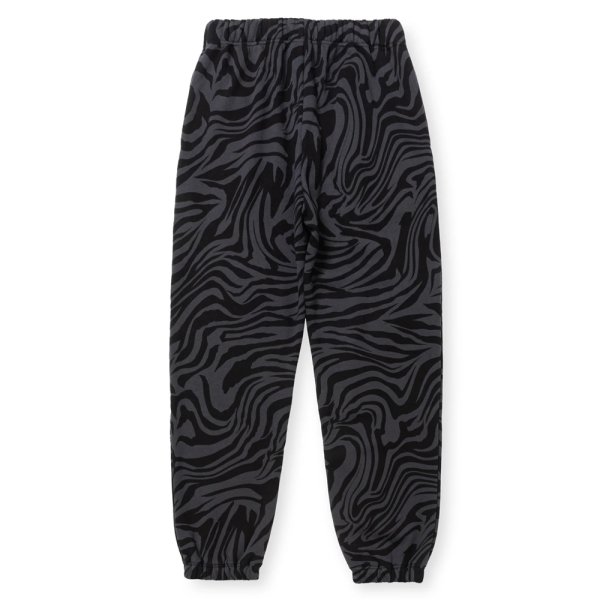 画像2: CALEE/ZEBRA PATTERN SWEAT RELAX PANTS（BLACK/CHARCOAL）［ゼブラスウェットパンツ-24秋冬］