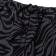 画像3: CALEE/ZEBRA PATTERN SWEAT RELAX PANTS（BLACK/CHARCOAL）［ゼブラスウェットパンツ-24秋冬］