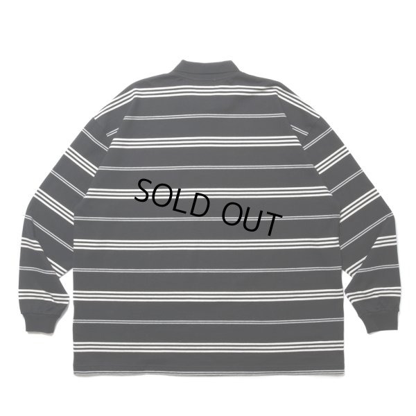画像2: COOTIE PRODUCTIONS/Border L/S Polo（Black）［ボーダー長袖ポロ-24秋冬］