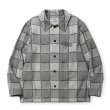 30%OFF】CALEE/BLOCK CHECK OVER SIZE SHIRT JACKET（IVORY