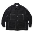 COOTIE PRODUCTIONS/Rigid Denim Coverall（Black）［リジッドデニム