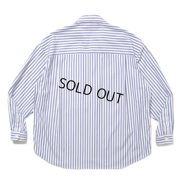 画像2: COOTIE PRODUCTIONS/Stripe Broad L/S Shirt（NAVY）［ストライプブロードシャツ-24秋冬］