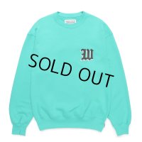 WACKO MARIA/MIDDLE WEIGHT SWEAT SHIRT（TURQUOISE）［クルーネックスウェット-24秋冬］