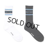 WACKO MARIA/LOGO JACQUARD SOCKS（各色）［ロゴジャガードソックス-24秋冬］