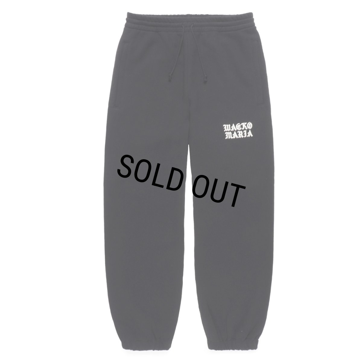 画像1: WACKO MARIA/MIDDLE WEIGHT SWEAT PANTS（BLACK）［スウェットパンツ-24秋冬］ (1)