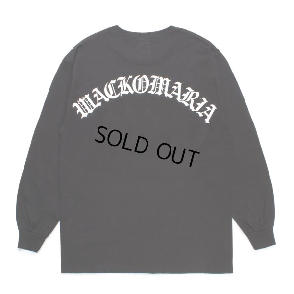 画像1: WACKO MARIA/LONG SLEEVE T-SHIRT（BLACK）［プリント長袖T-24秋冬］