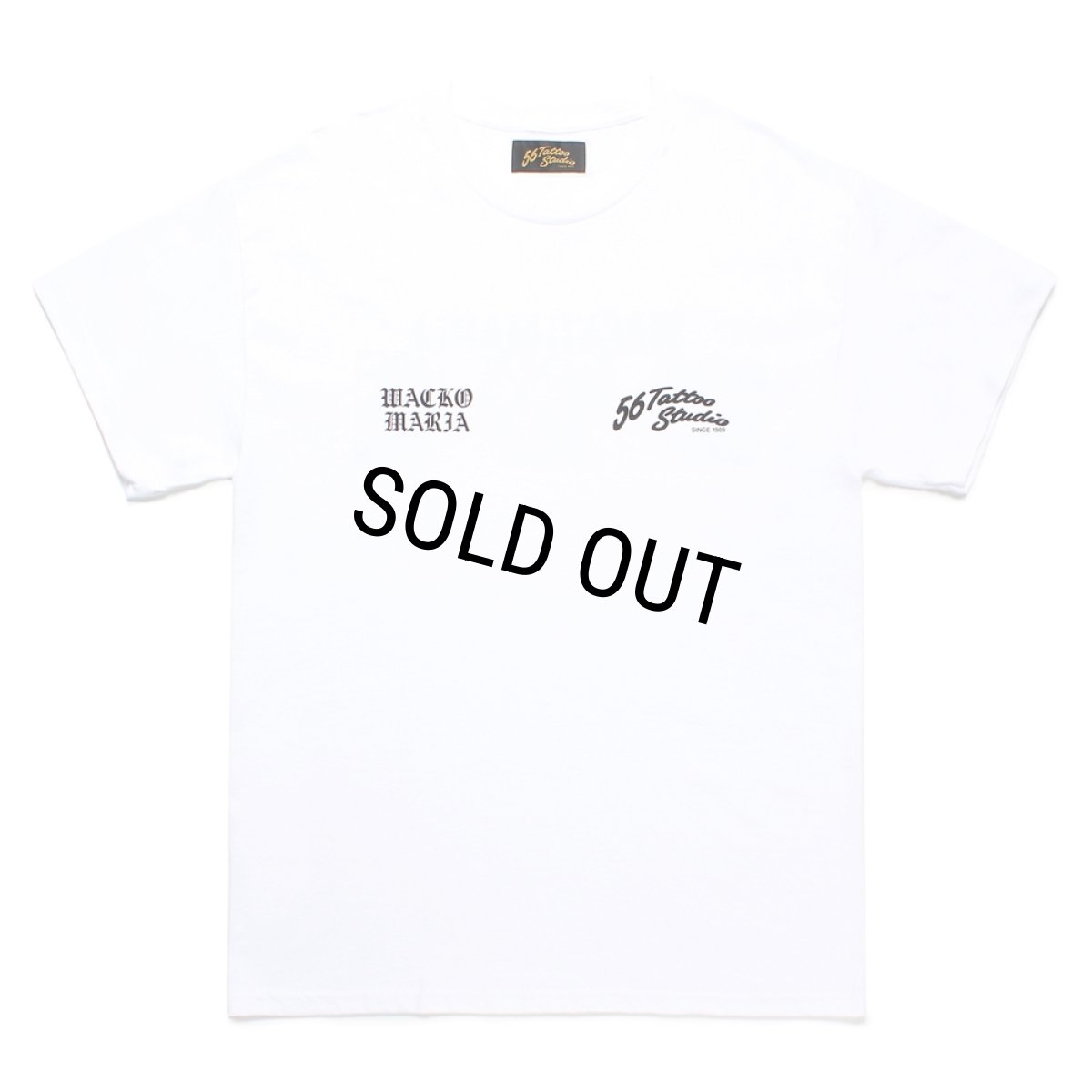 画像2: WACKO MARIA/56 TATTOO STUDIO / T-SHIRT（WHITE）［プリントT-24秋冬］ (2)