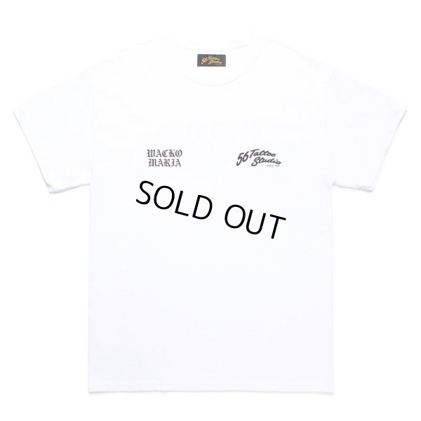 画像2: WACKO MARIA/56 TATTOO STUDIO / T-SHIRT（WHITE）［プリントT-24秋冬］