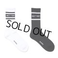 WACKO MARIA/LOGO JACQUARD SOCKS（各色）［ロゴジャガードソックス-24秋冬］