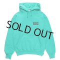 WACKO MARIA/MIDDLE WEIGHT HOODED SWEAT SHIRT（TURQUOISE）［プルオーバーパーカー-24秋冬］