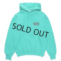 WACKO MARIA/MIDDLE WEIGHT HOODED SWEAT SHIRT（TURQUOISE）［プルオーバーパーカー-24秋冬］