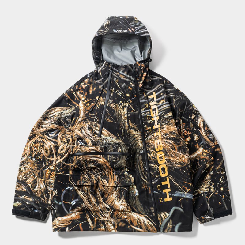 画像1: 【30%OFF】TIGHTBOOTH/3 LAYER MOUNTAIN PARKA（Wire Camo）［3レイヤーマウンテンパーカー-24秋冬］
