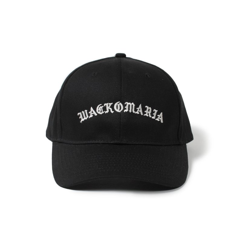 画像1: WACKO MARIA/6 PANEL CAP（BLACK）［6パネルキャップ-24秋冬］