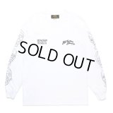WACKO MARIA/56 TATTOO STUDIO / LONG SLEEVE T-SHIRT（WHITE）［プリント長袖T-24秋冬］