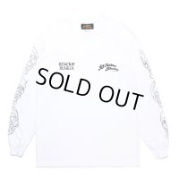 WACKO MARIA/56 TATTOO STUDIO / LONG SLEEVE T-SHIRT（WHITE）［プリント長袖T-24秋冬］