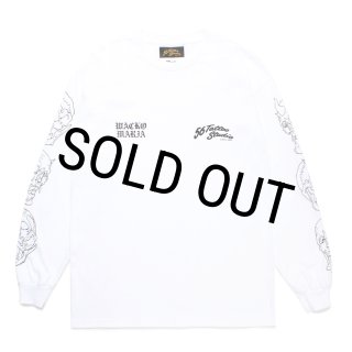 WACKO MARIA/56 TATTOO STUDIO / LONG SLEEVE T-SHIRT（WHITE