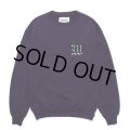 WACKO MARIA/MIDDLE WEIGHT SWEAT SHIRT（PURPLE）［クルーネックスウェット-24秋冬］