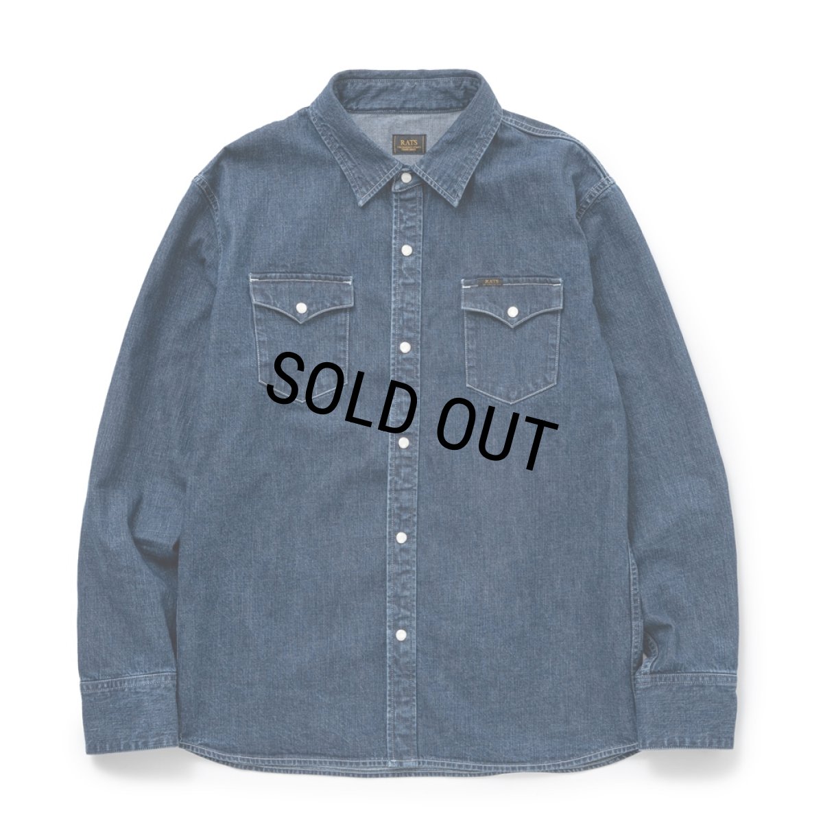 画像1: 【40%OFF】RATS/DENIM SHIRT（INDIGO）［デニムシャツ-24秋冬］ (1)