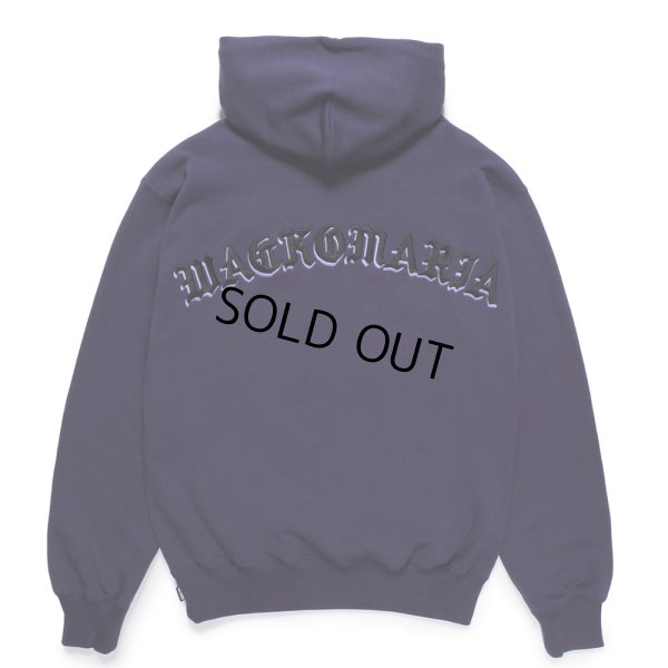 画像1: WACKO MARIA/MIDDLE WEIGHT HOODED SWEAT SHIRT（PURPLE）［プルオーバーパーカー-24秋冬］