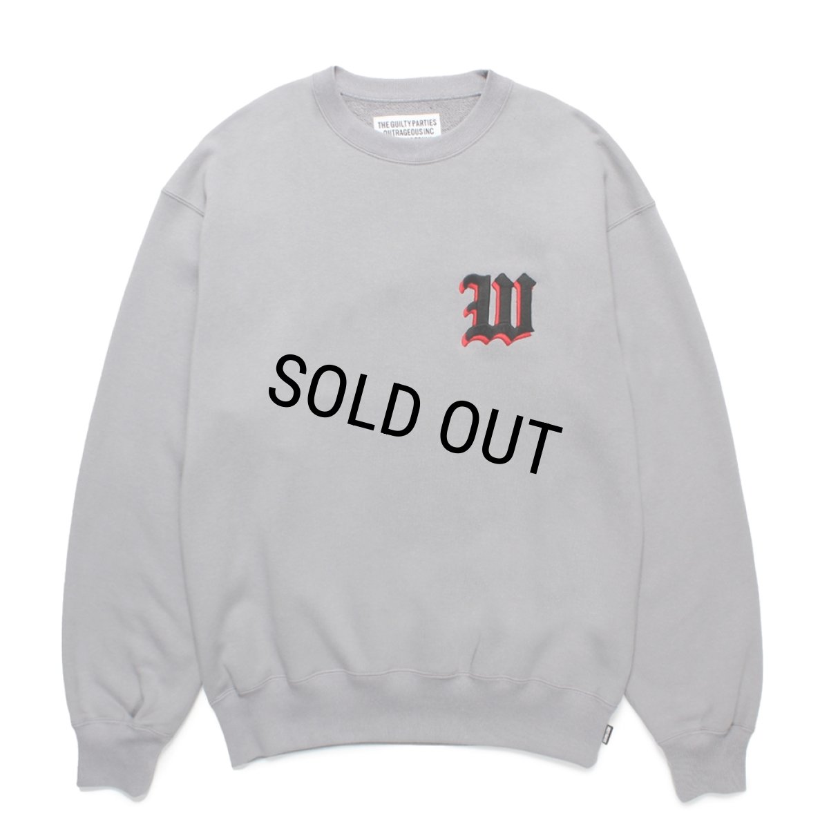 画像1: WACKO MARIA/MIDDLE WEIGHT SWEAT SHIRT（GRAY）［クルーネックスウェット-24秋冬］ (1)