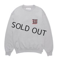 WACKO MARIA/MIDDLE WEIGHT SWEAT SHIRT（GRAY）［クルーネックスウェット-24秋冬］