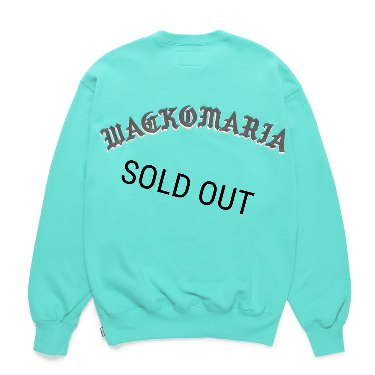 画像2: WACKO MARIA/MIDDLE WEIGHT SWEAT SHIRT（TURQUOISE）［クルーネックスウェット-24秋冬］ (2)