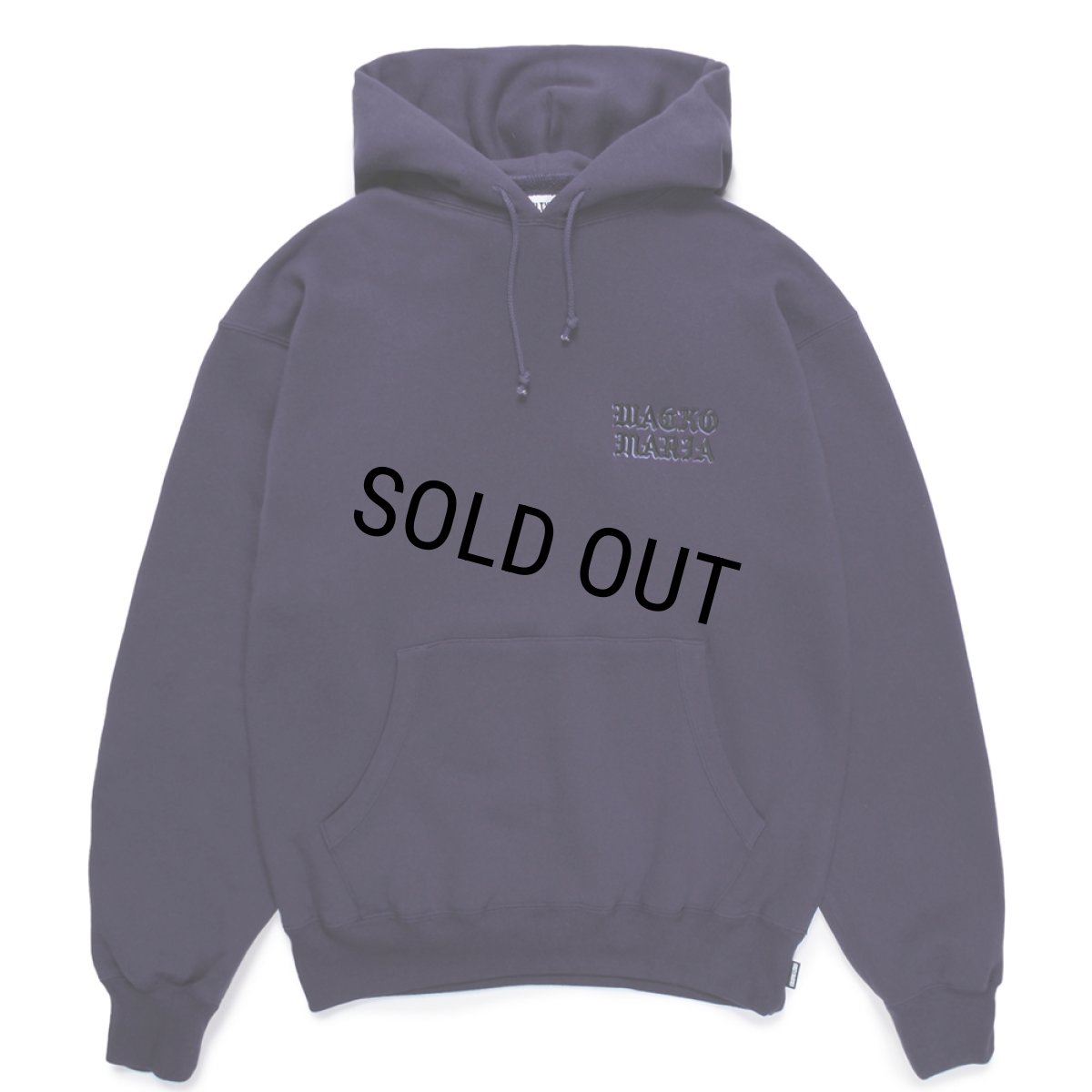 画像2: WACKO MARIA/MIDDLE WEIGHT HOODED SWEAT SHIRT（PURPLE）［プルオーバーパーカー-24秋冬］ (2)