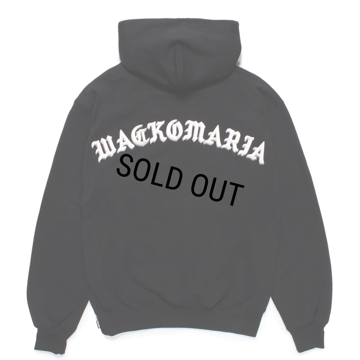 画像2: WACKO MARIA/MIDDLE WEIGHT HOODED SWEAT SHIRT（BLACK）［プルオーバーパーカー-24秋冬］ (2)