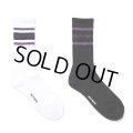 WACKO MARIA/LOGO JACQUARD SOCKS（各色）［ロゴジャガードソックス-24秋冬］