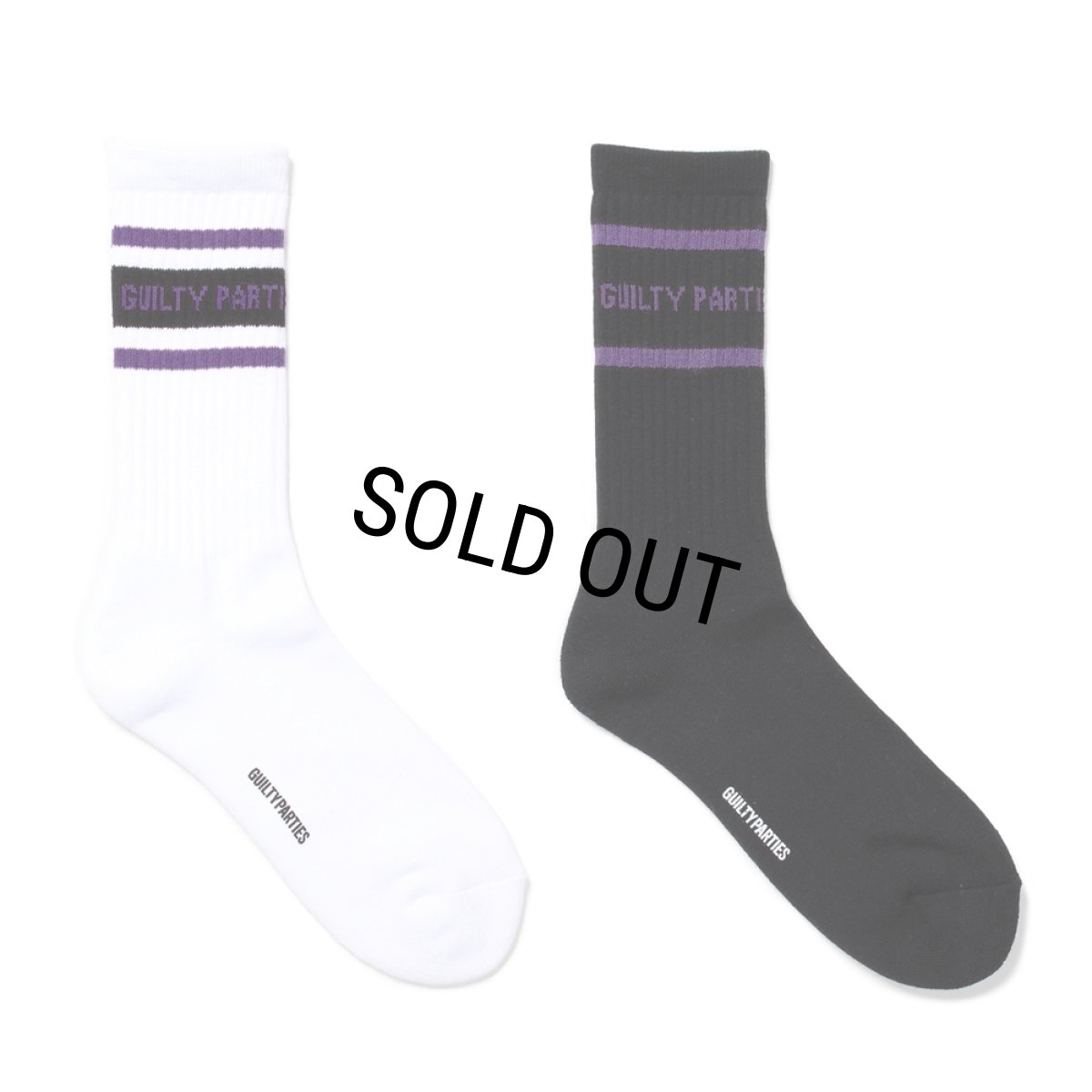 画像1: WACKO MARIA/LOGO JACQUARD SOCKS（各色）［ロゴジャガードソックス-24秋冬］ (1)