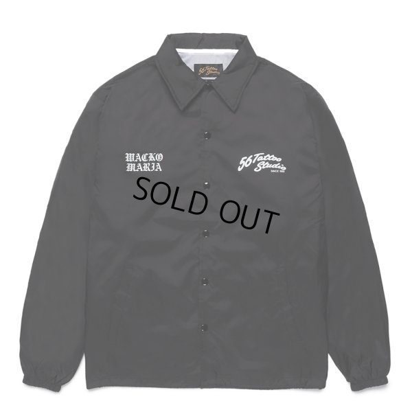 画像1: WACKO MARIA/56 TATTOO STUDIO / COACH JACKET（BLACK）［コーチJKT-24秋冬］
