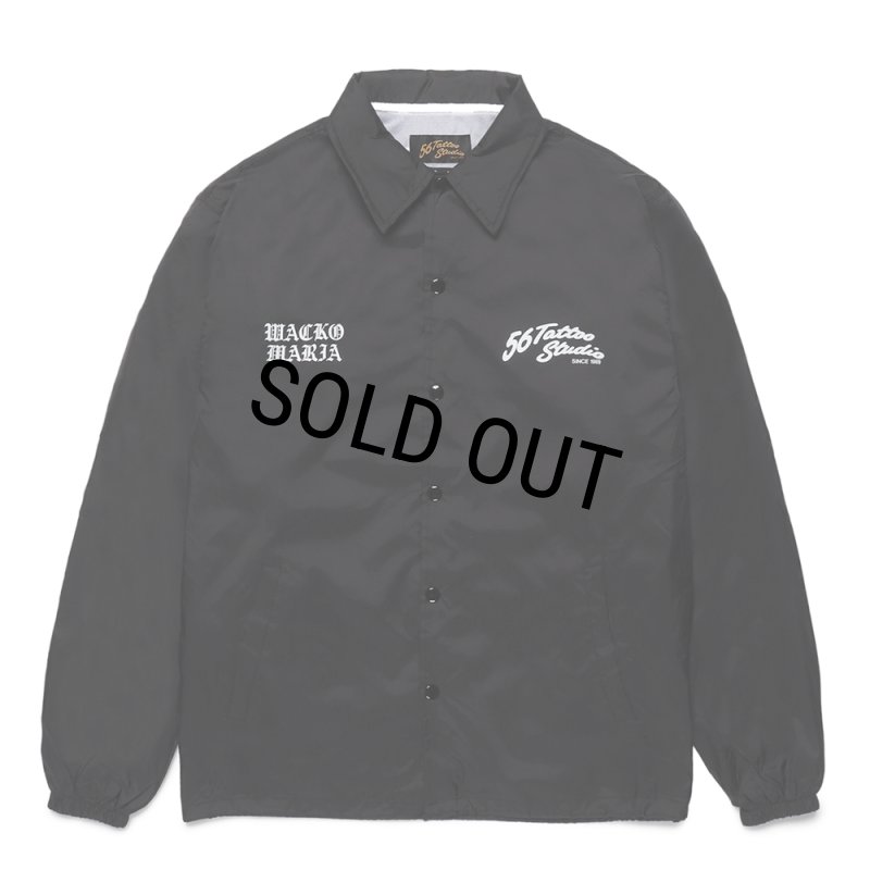 WACKO MARIA/56 TATTOO STUDIO / COACH JACKET（BLACK）［コーチ