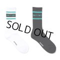 WACKO MARIA/LOGO JACQUARD SOCKS（各色）［ロゴジャガードソックス-24秋冬］