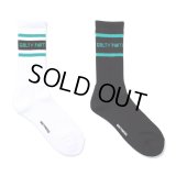 WACKO MARIA/LOGO JACQUARD SOCKS（各色）［ロゴジャガードソックス-24秋冬］