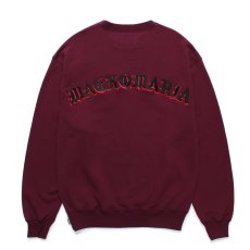 画像1: WACKO MARIA/MIDDLE WEIGHT SWEAT SHIRT（BURGUNDY）［クルーネックスウェット-24秋冬］ (1)