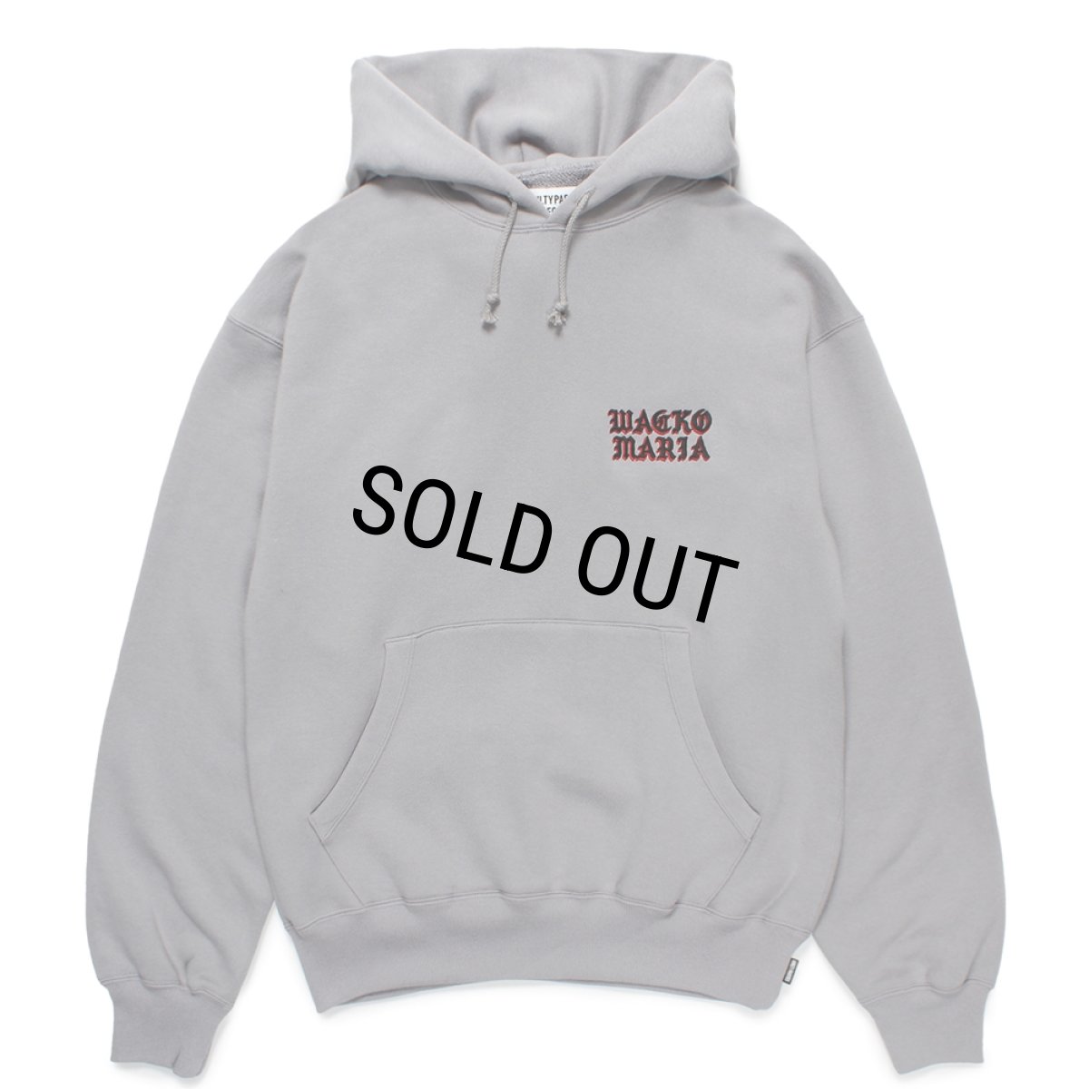 画像1: WACKO MARIA/MIDDLE WEIGHT HOODED SWEAT SHIRT（GRAY）［プルオーバーパーカー-24秋冬］ (1)