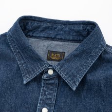 画像3: 【30%OFF】RATS/DENIM SHIRT（INDIGO）［デニムシャツ-24秋冬］ (3)